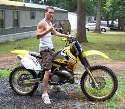 Tony and his 250